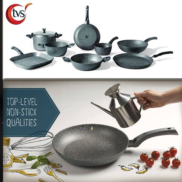 KitchenCraft Non Stick Pancake Pan with Printed Recipe, Aluminium, 24 cm